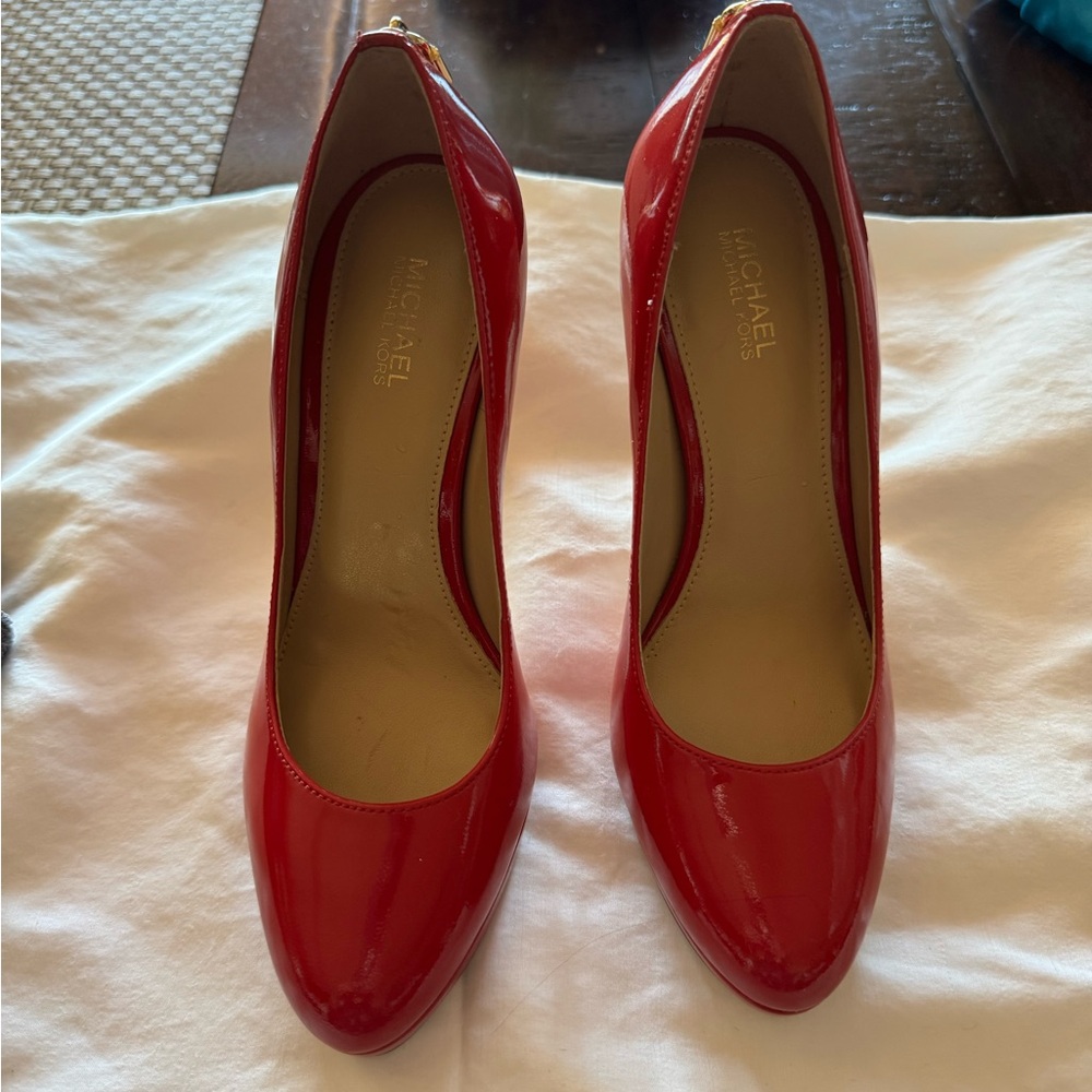 Michael Kors Glossy Red Heels